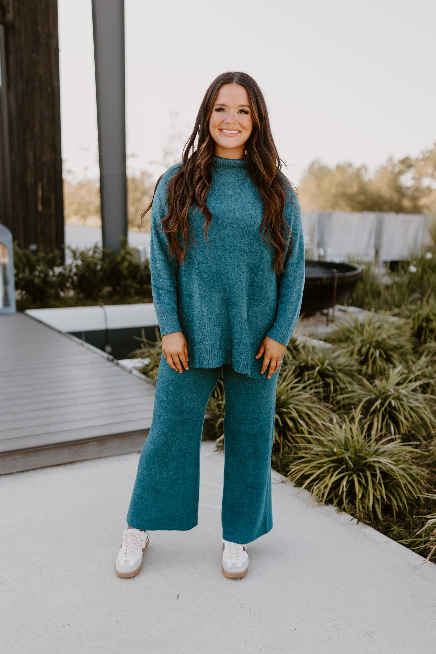 Southern Shirt Plush Dreamluxe Turtleneck Sweater-Legion Blue