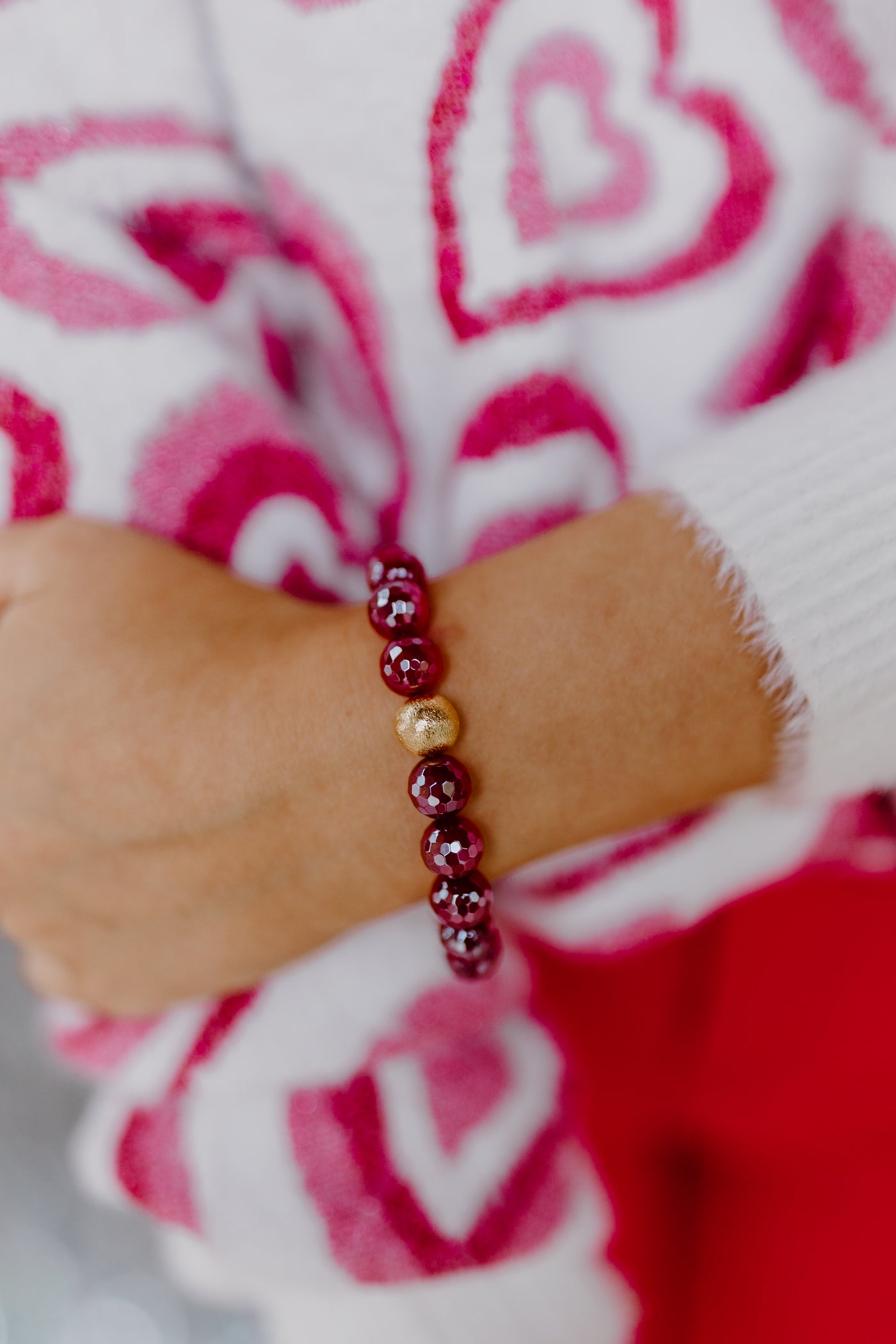 BuDhaGirl Melange Bracelet - Scarlet