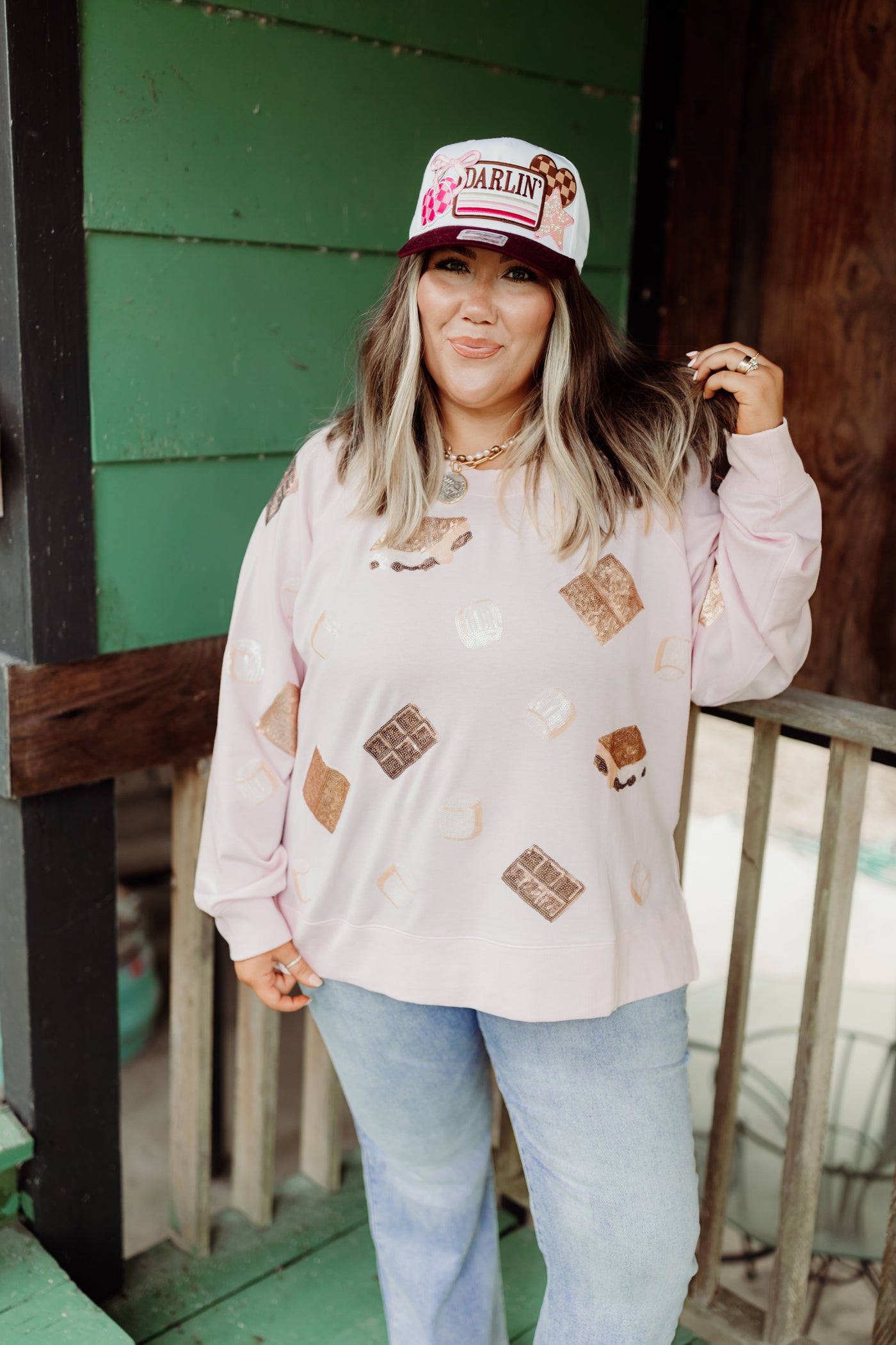 Mary Square Katie Sweatshirt- Smores