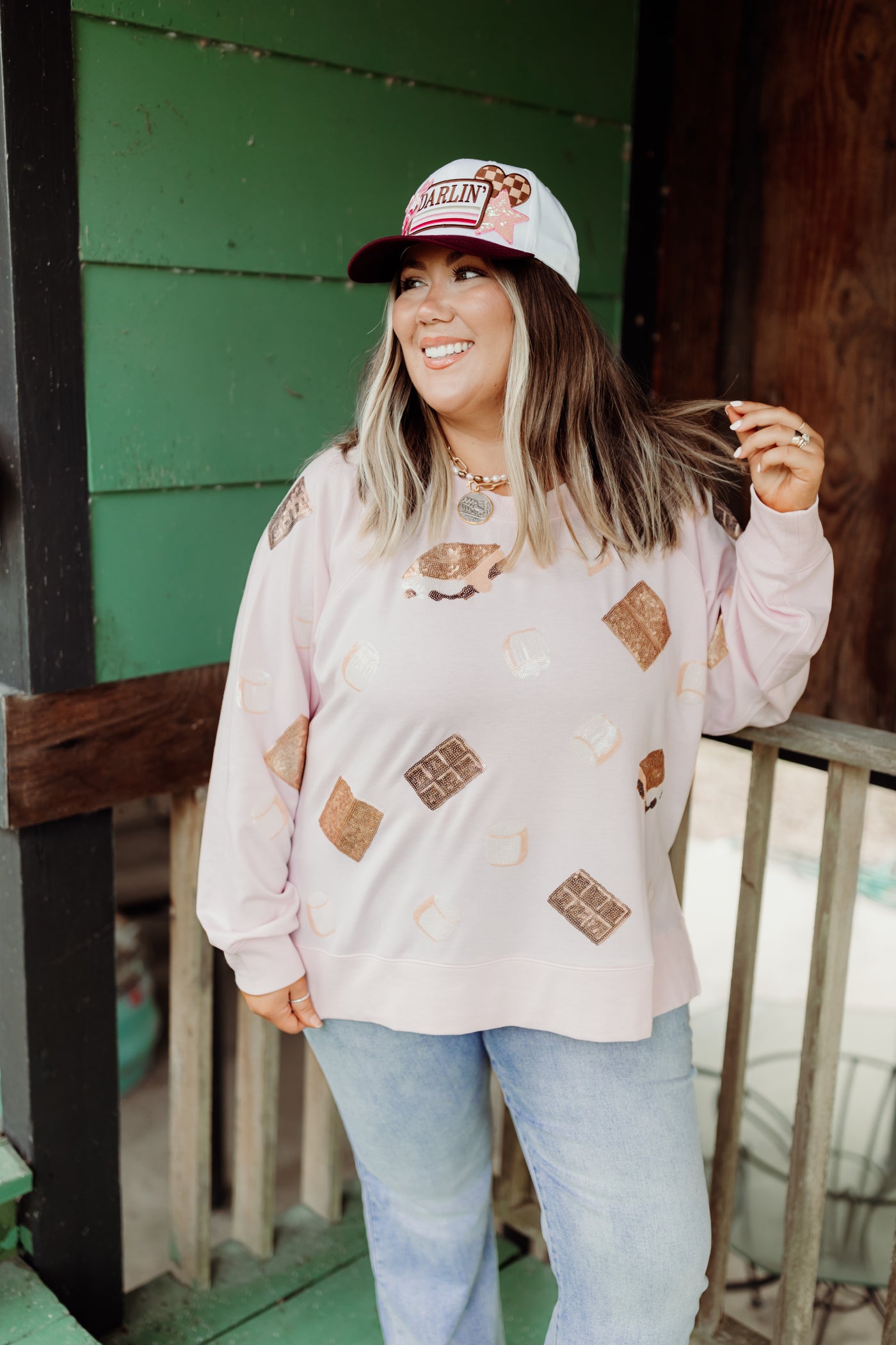 Mary Square Katie Sweatshirt- Smores