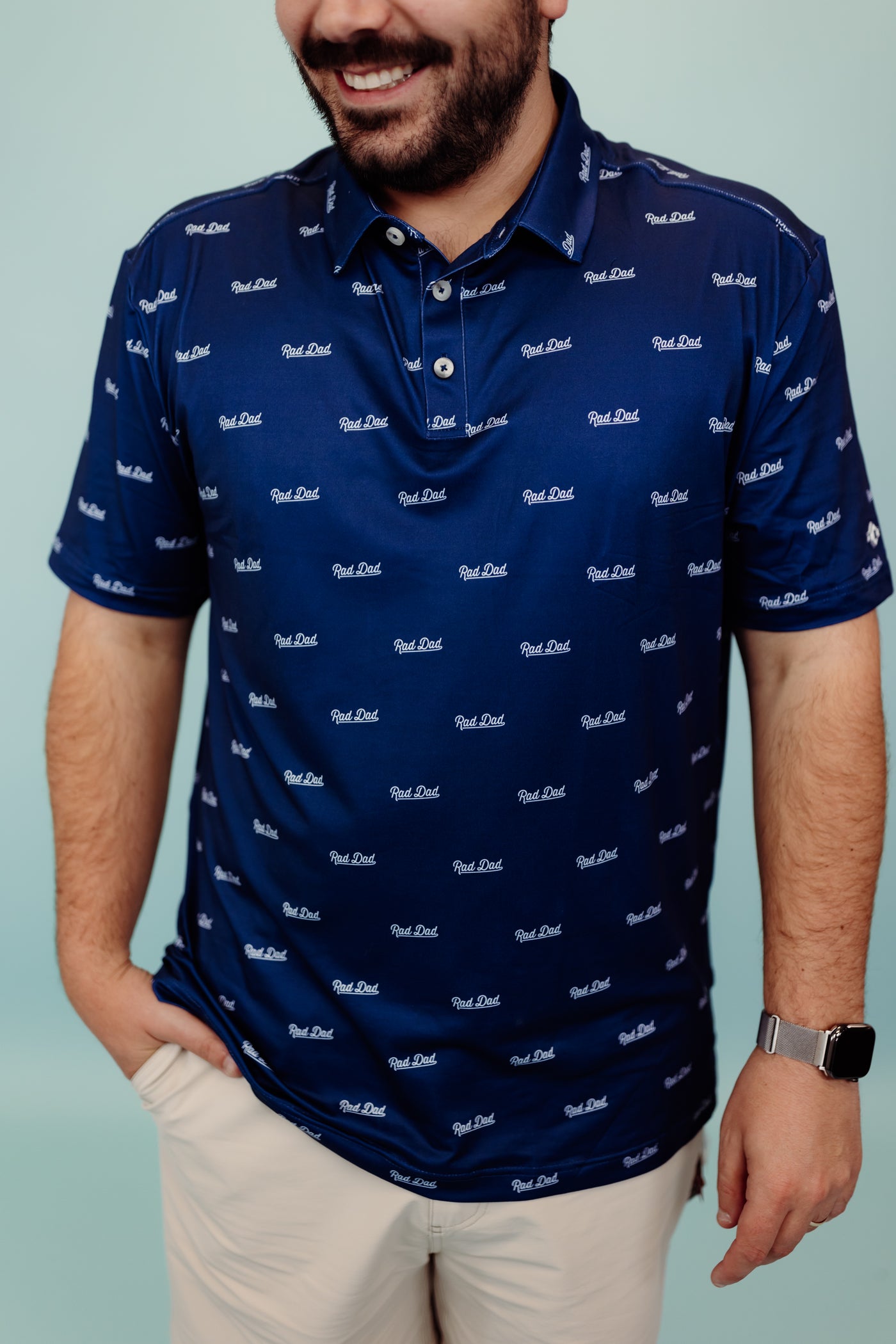 Burlebo Performance Polo - Rad Dad - Navy