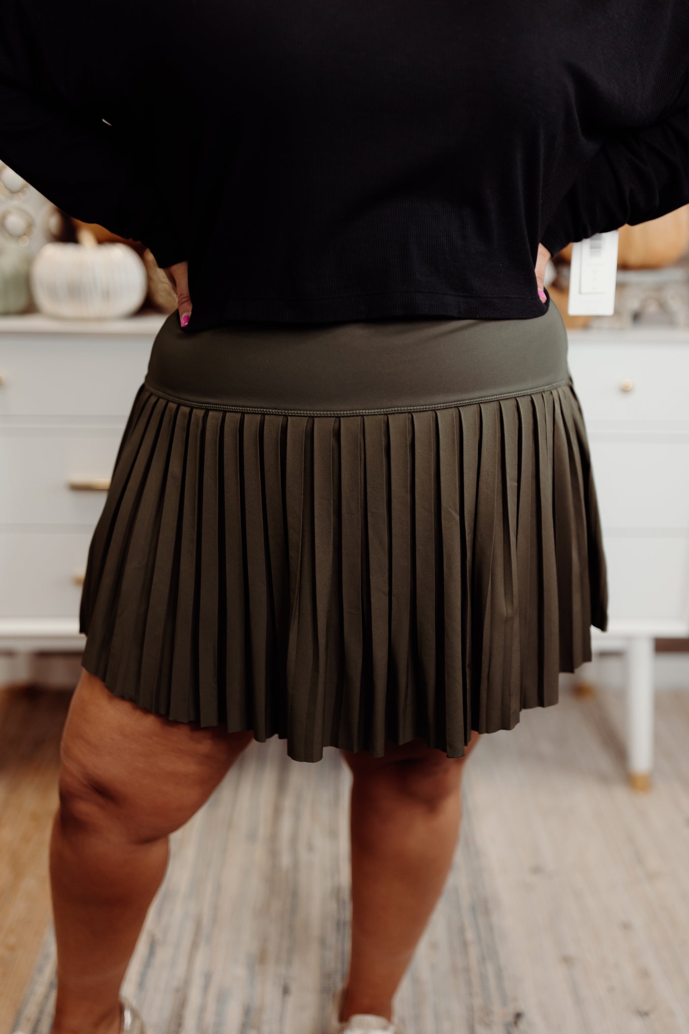 Z Supply Playing Doubles Skirt in Grape Leaf