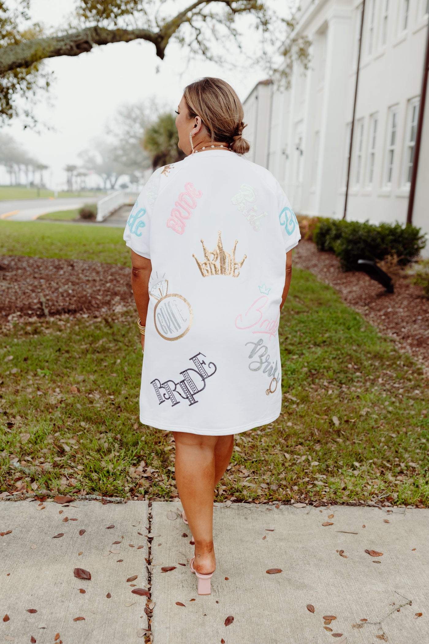 Queen Of Sparkles White Bride All Over Dress