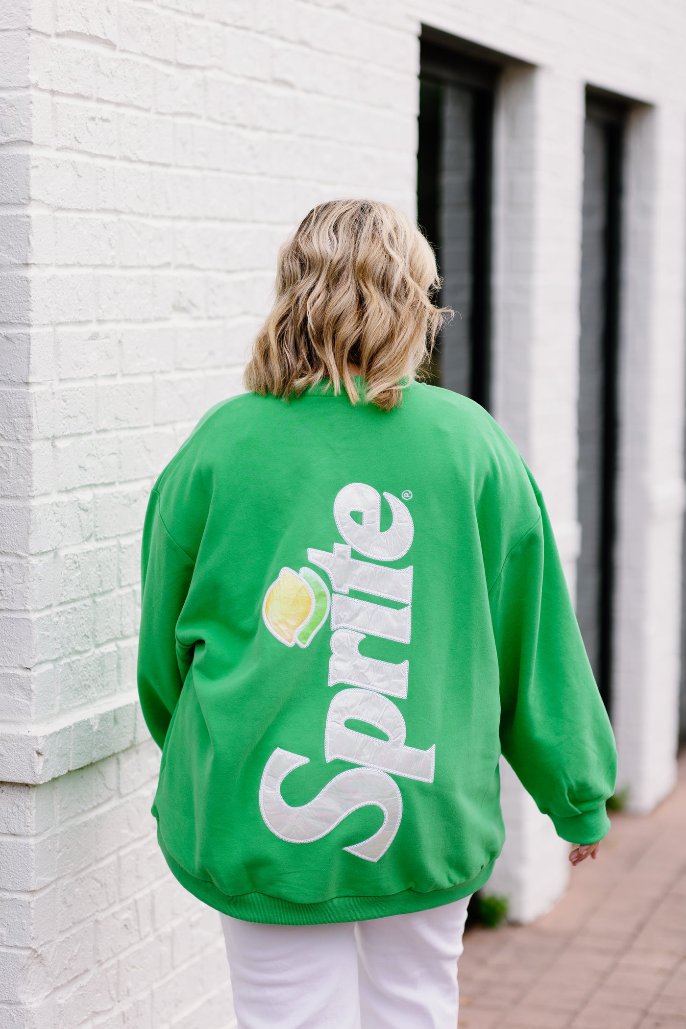 Queen Of Sparkles Green Sprite Logo Sweatshirt