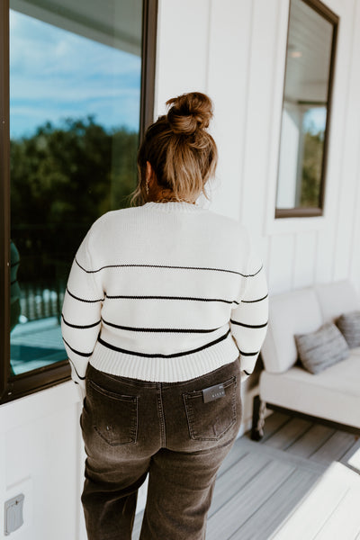 Z Supply Milan Stripe Sweater in Natural