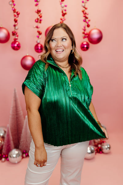 Emily McCarthy Poppy Pullover in Jolly Green