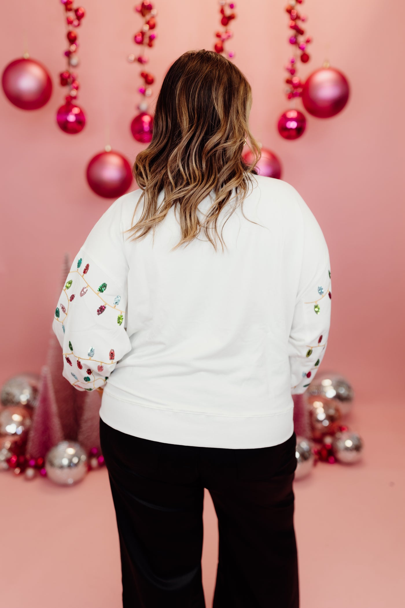 Mary Square Millie Sweatshirt- Lights