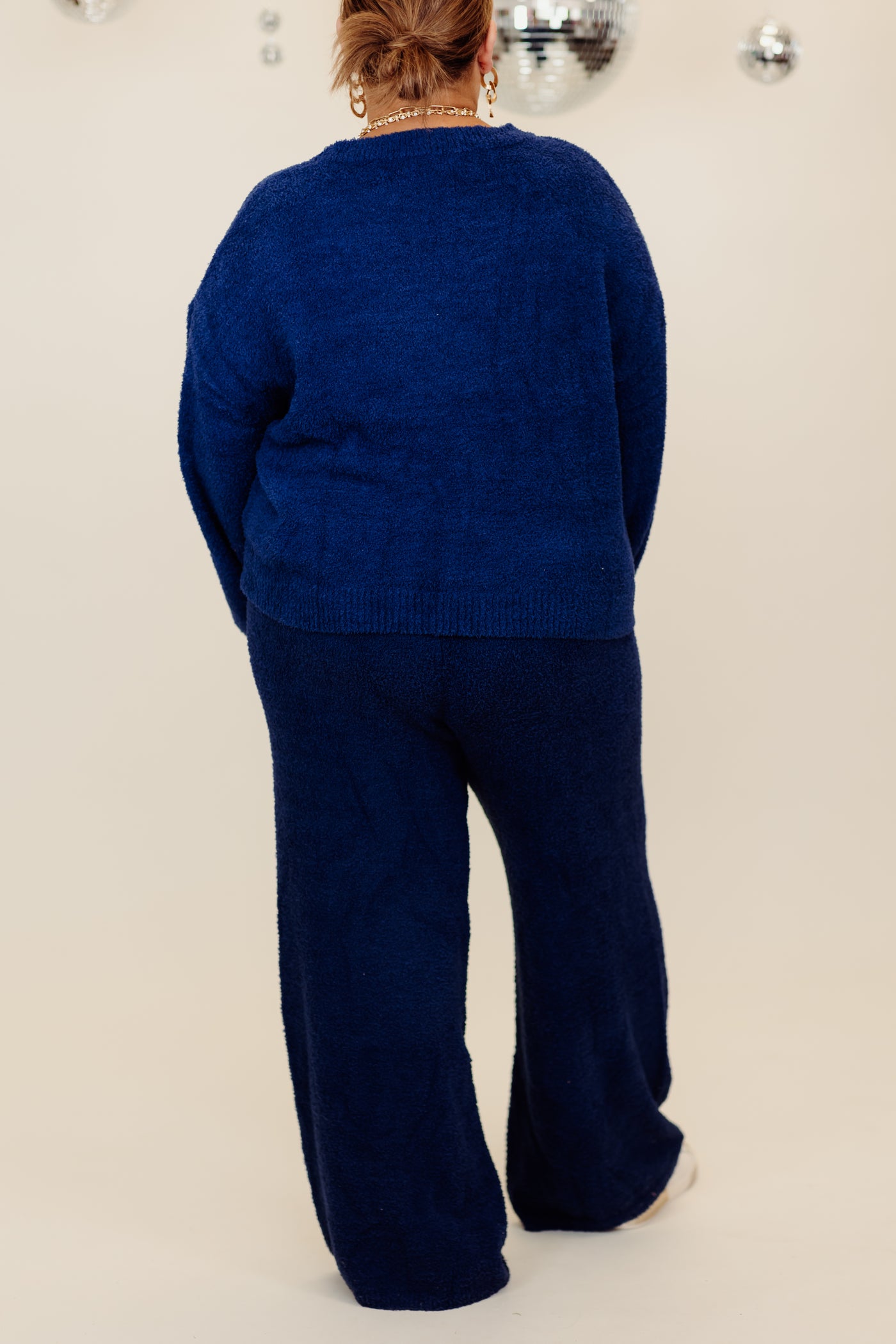 Molly Bracken Blue Knitted Sweater and Pant Set