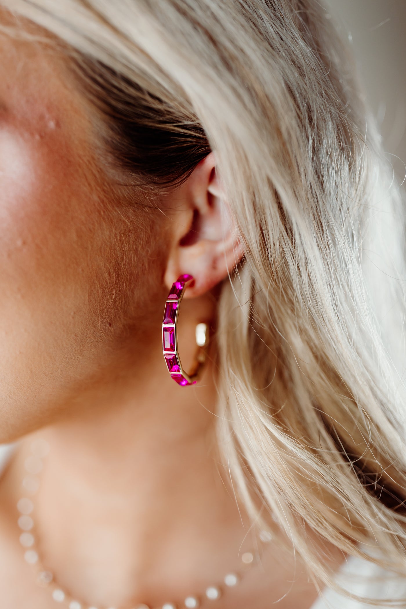 Michelle McDowell Kora Earrings - Hot Pink