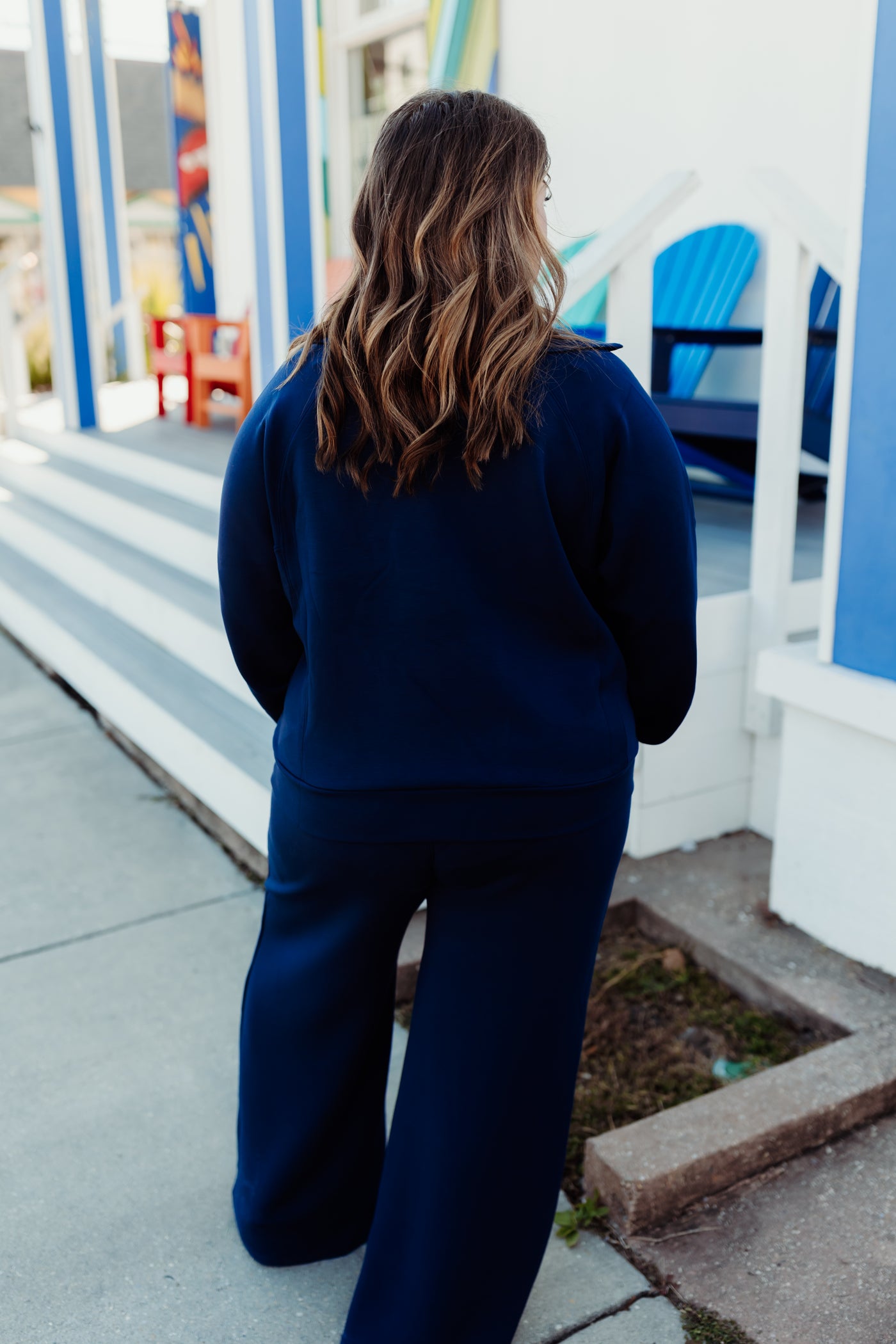 Spanx AirEssentials Wide Leg Pant- Timeless Navy