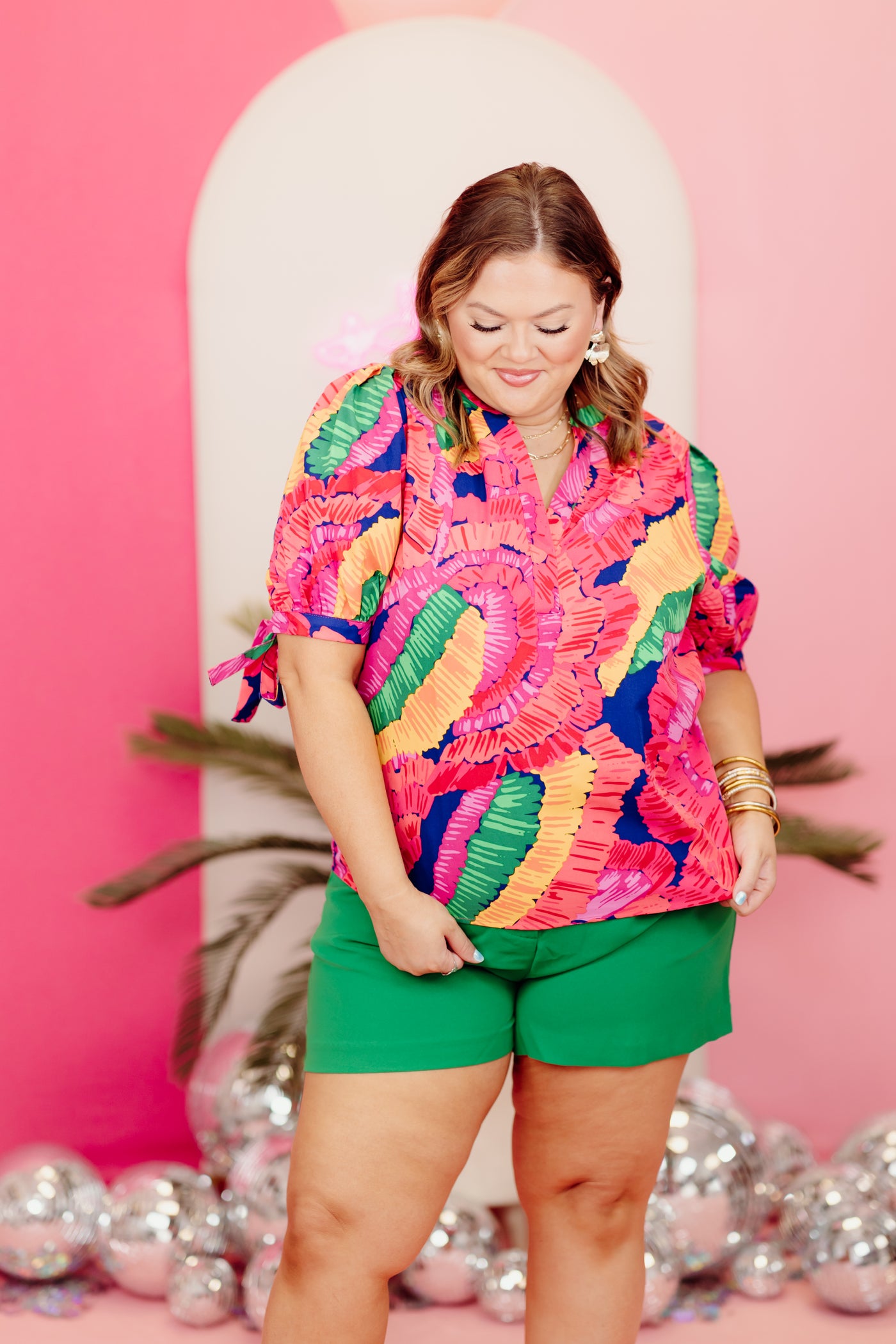 Michelle McDowell Showstopper Louise Top in Multi