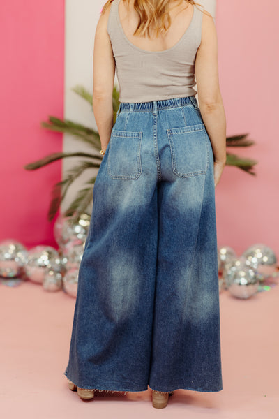 By Together Dark Wash Wide Leg Jeans