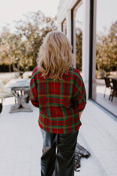 Emily McCarthy Poppy Top in Tartan Cheetah