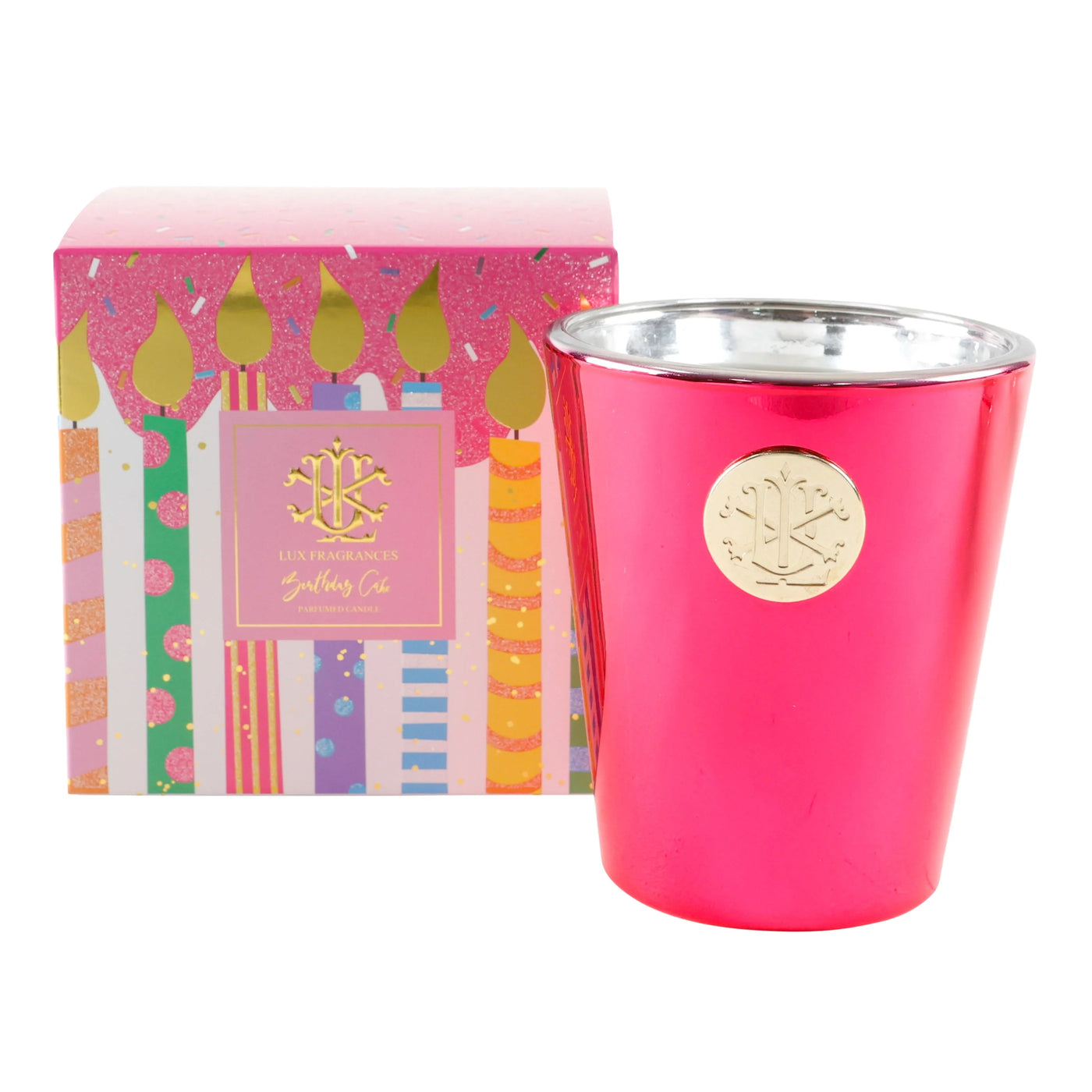 Lux Fragrances Birthday Cake 8oz. Designer Box