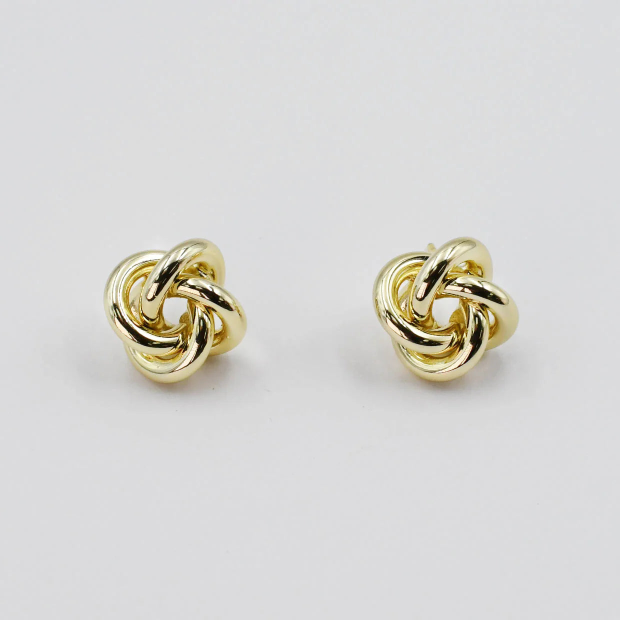 Treasure Jewels Gold Knot Stud Earrings