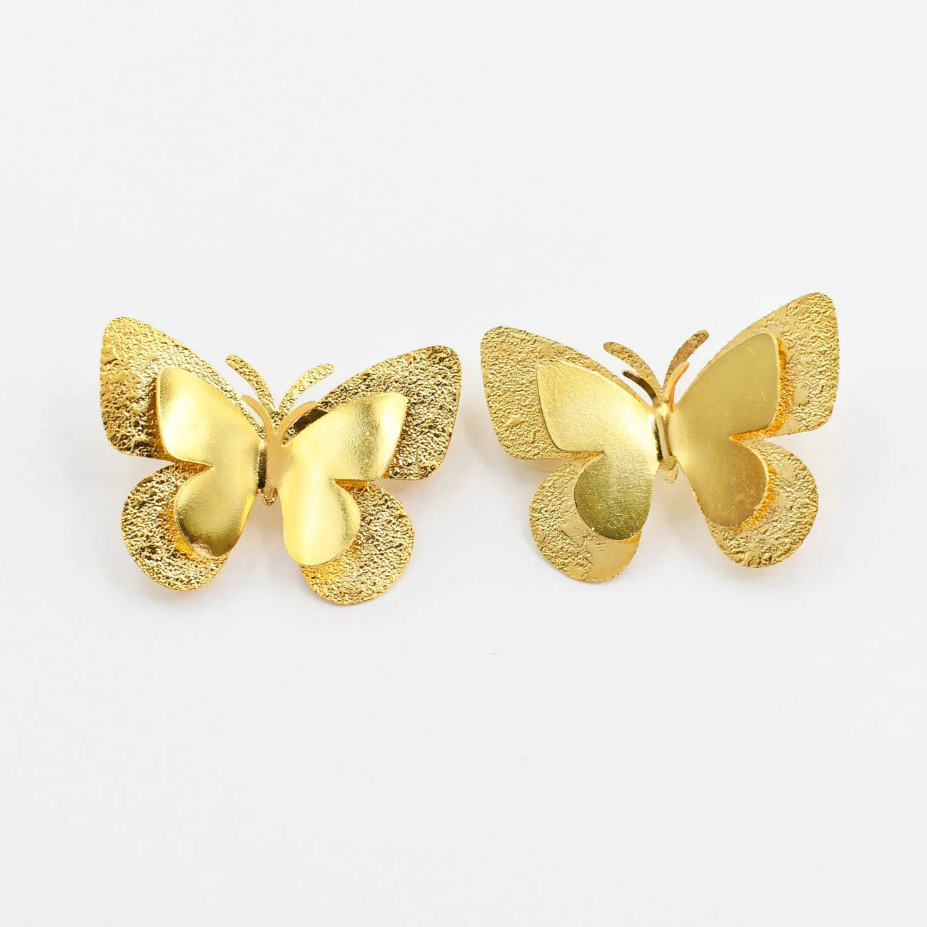 Treasure Jewels Gold Butterfly Stud Earrings