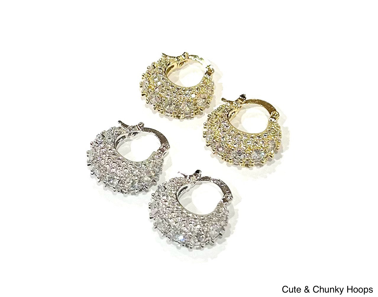 B.B. Lila Cute & Chunky Hoops