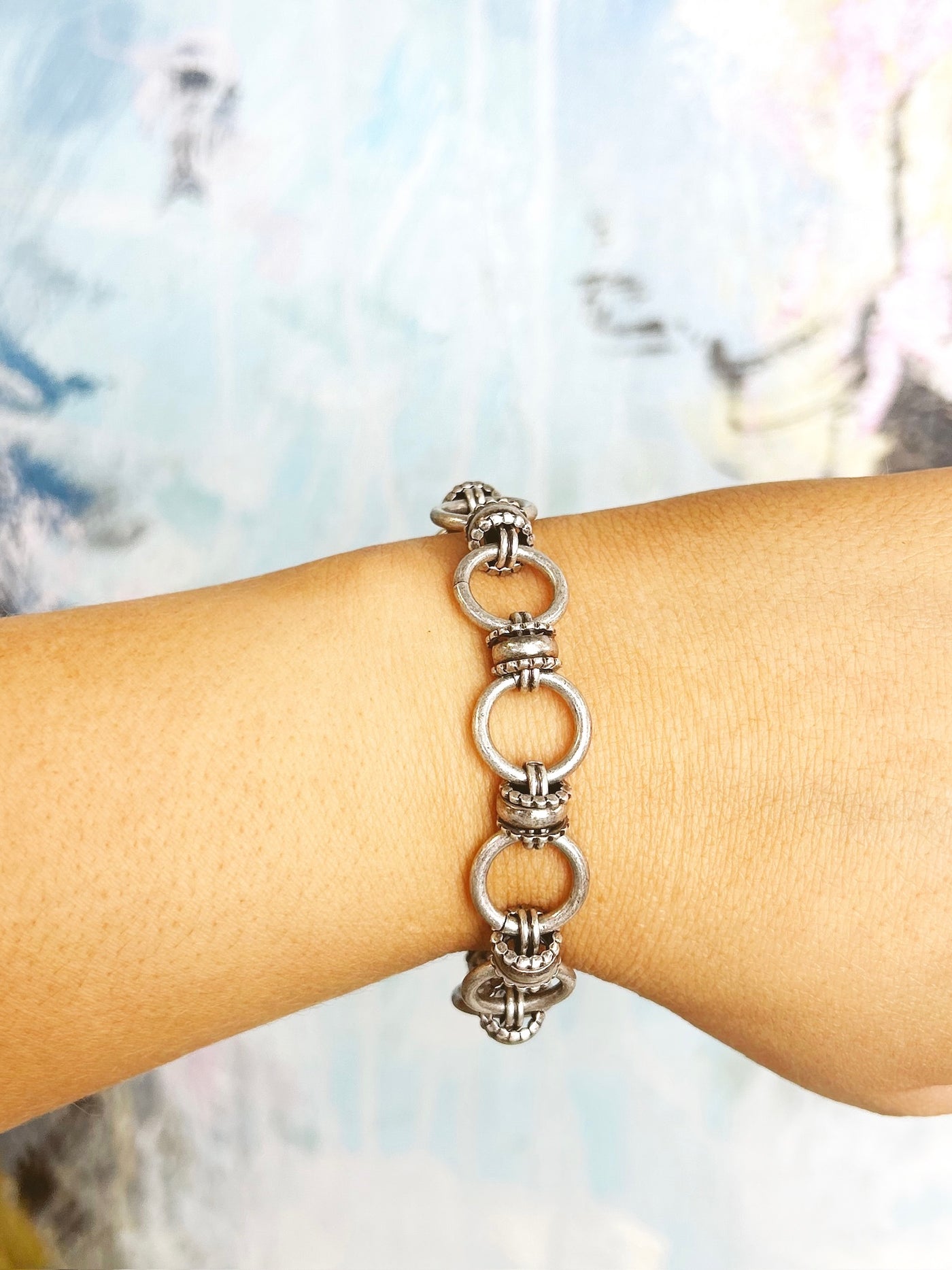 Virtue Jewelry Silver Crown Bracelet