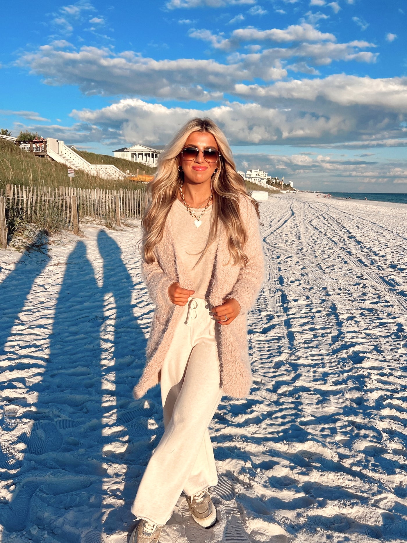 Taupe Long Sleeve Fuzzy Cardigan