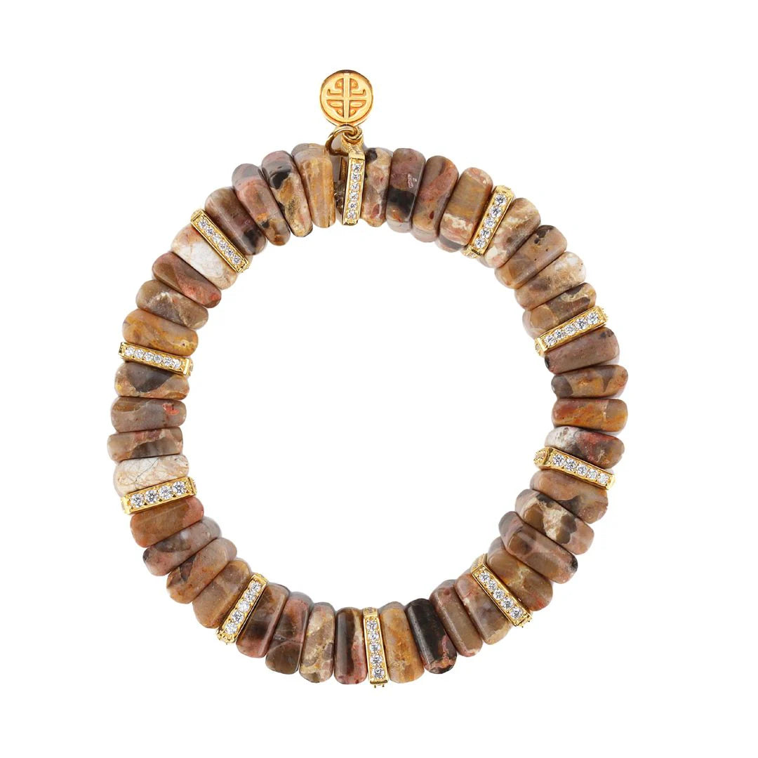 BuDhaGirl Tablet Bracelet - Picture Jasper