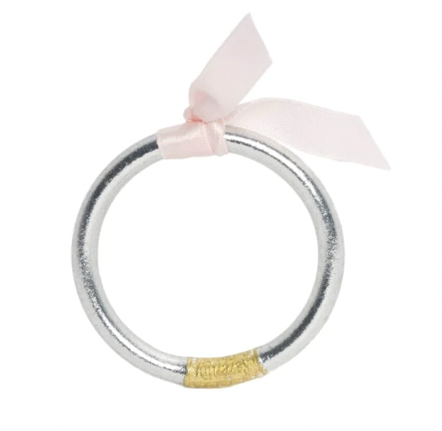 BuDhaGirl Silver All Season Bangle for Babies