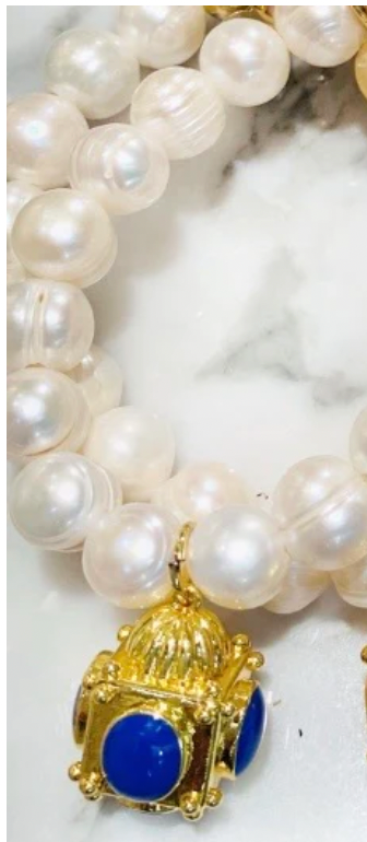 Mary Caroline Spano Designs Freshwater Pearl Light of the World Bracelet