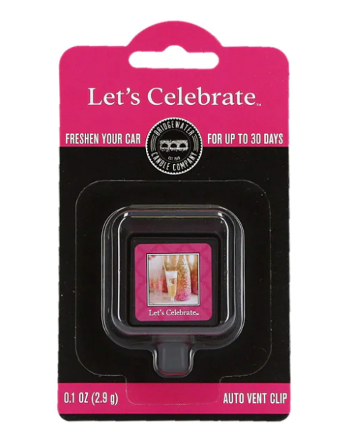 Bridgewater Auto Vent Clip - Let's Celebrate