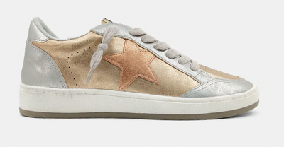 ShuShop Paz Metallic Rose Gold Sneaker