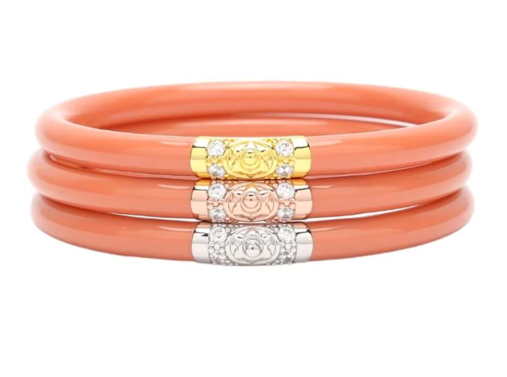 BuDhaGirl Three Kings All Weather Bangles - Thai Tea