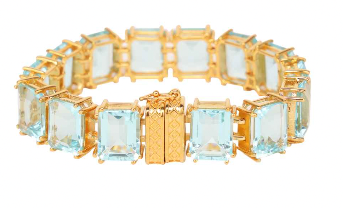 BuDhaGirl Dahlia Bracelet - Aquamarine