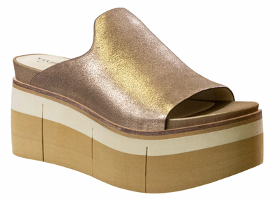 NakedFeet Flow Wedge in Gold