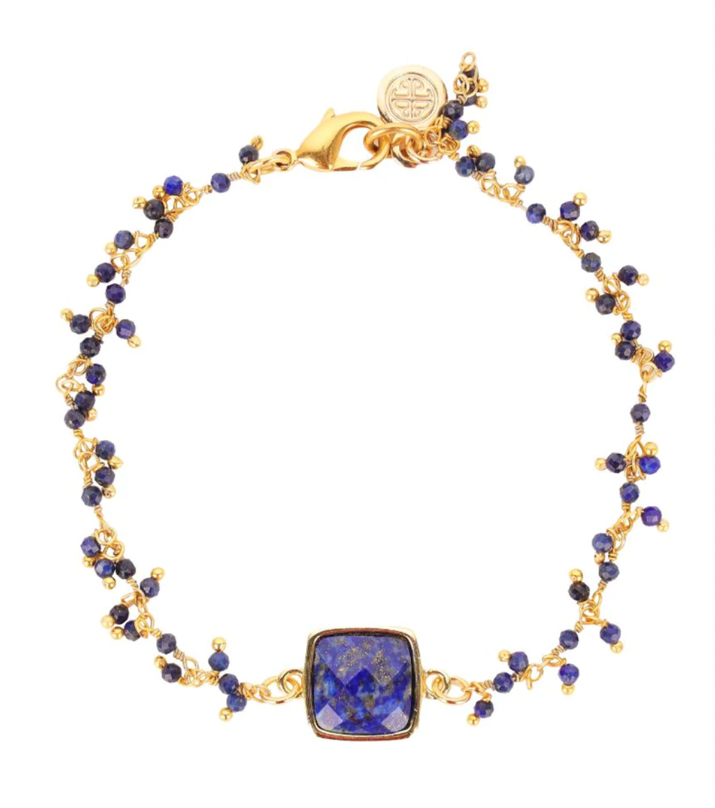 BuDhaGirl Square Lapis Bracelet - Lapis