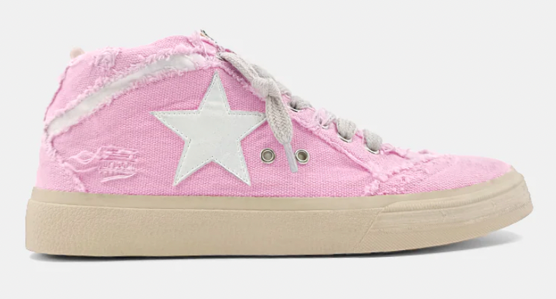 ShuShop Paulina Pink Canvas Sneaker