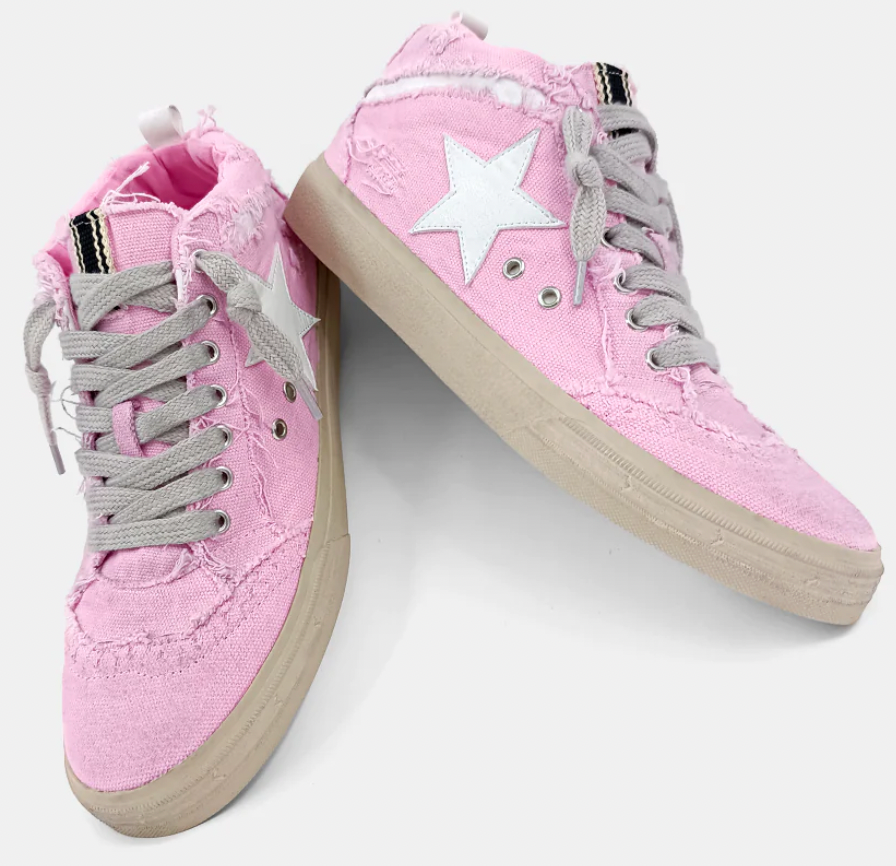 ShuShop Paulina Pink Canvas Sneaker