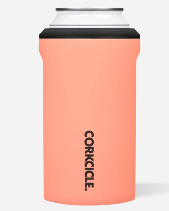 Corkcicle Classic Can Cooler - Neon Lights Coral