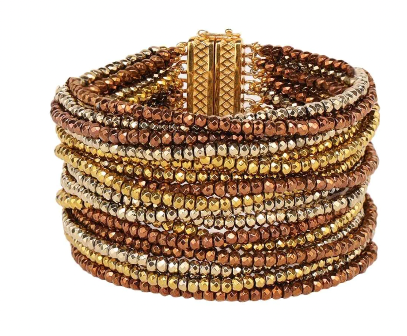 BuDhaGirl Angelina 18 Strand Bracelet - Copper