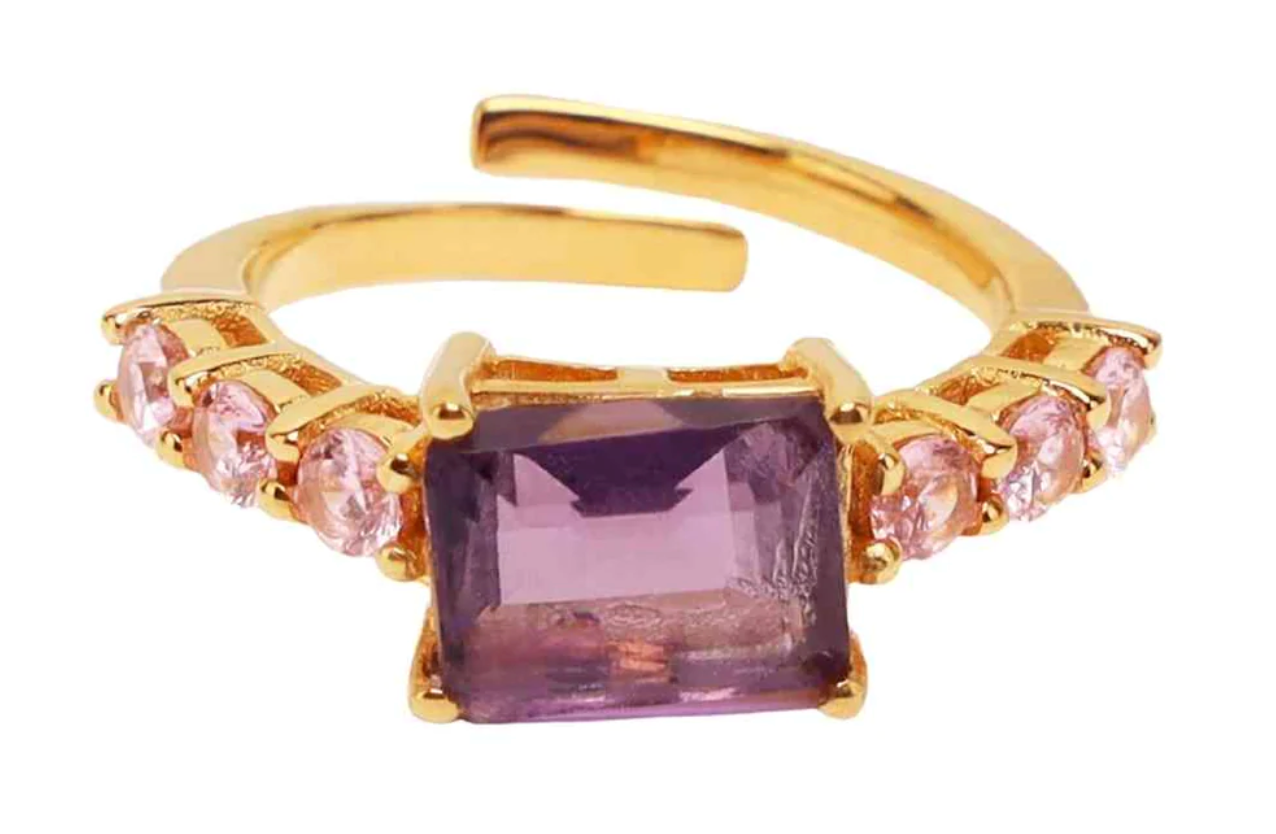 BuDhaGirl Princess Ring - Amethyst