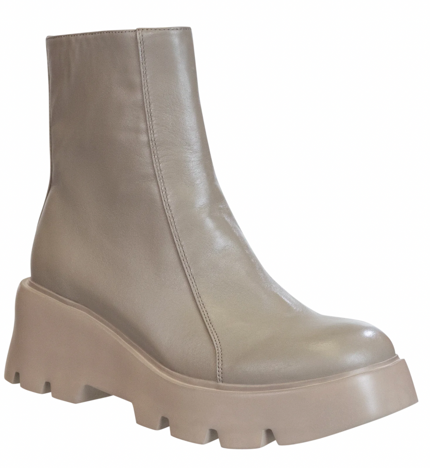 NakedFeet Xenus Platform Boot in Greige