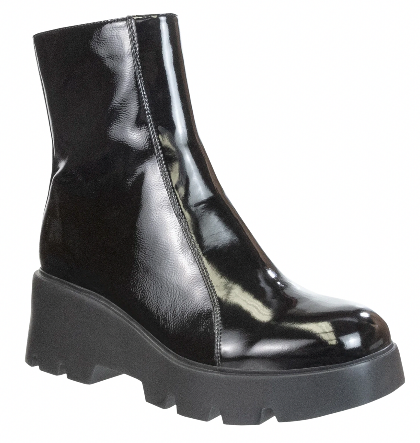 NakedFeet Xenus Platform Boot in Black