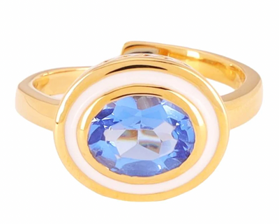 BuDhaGirl Galaxy Ring - Tanzanite/White