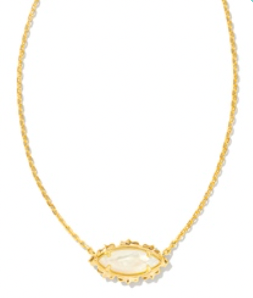 Kendra Scott Genevieve Gold Ivory Mother Of Pearl Necklace