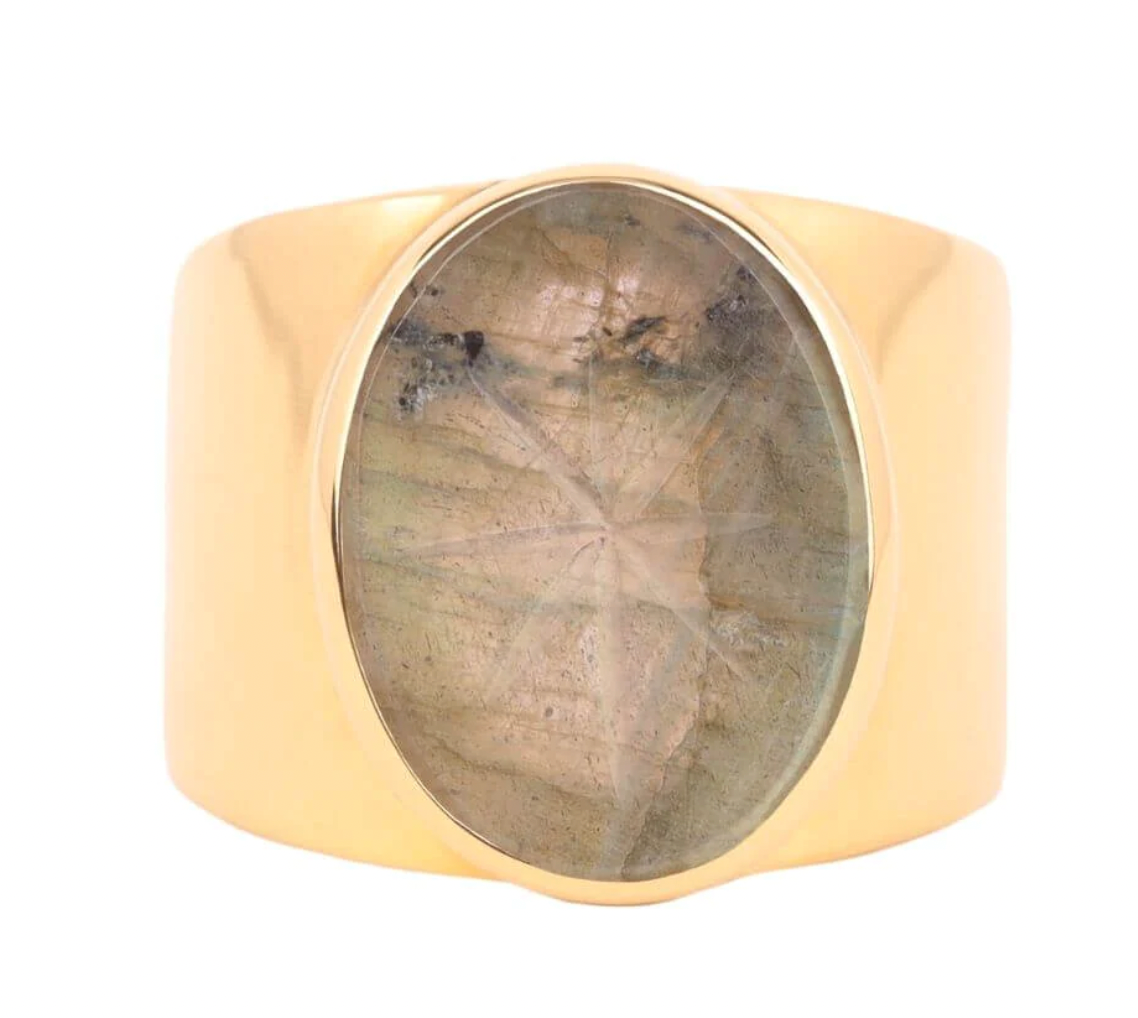 BuDhaGirl Starburst Ring - Labradorite