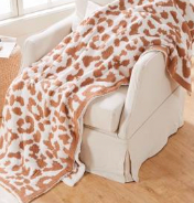 Camel Leopard Ultra Soft Plush Blanket