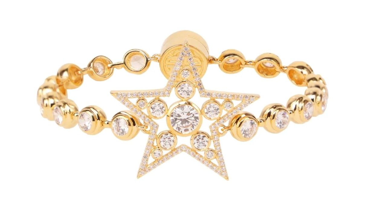 BuDhaGirl Star Bracelet-Gold/White