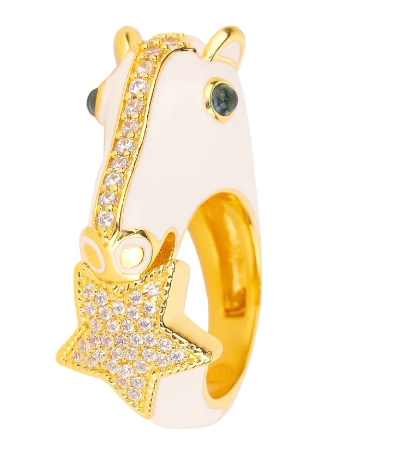 BuDhaGirl Stallion Ring-White