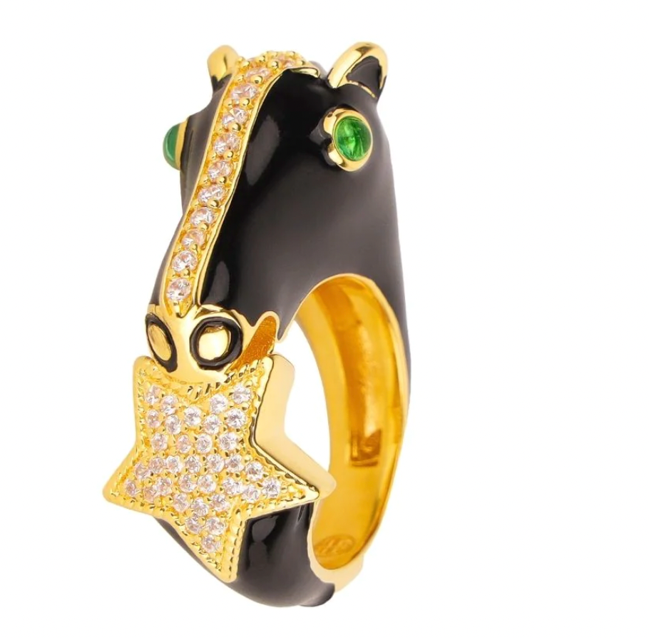 BuDhaGirl Stallion Ring-Black