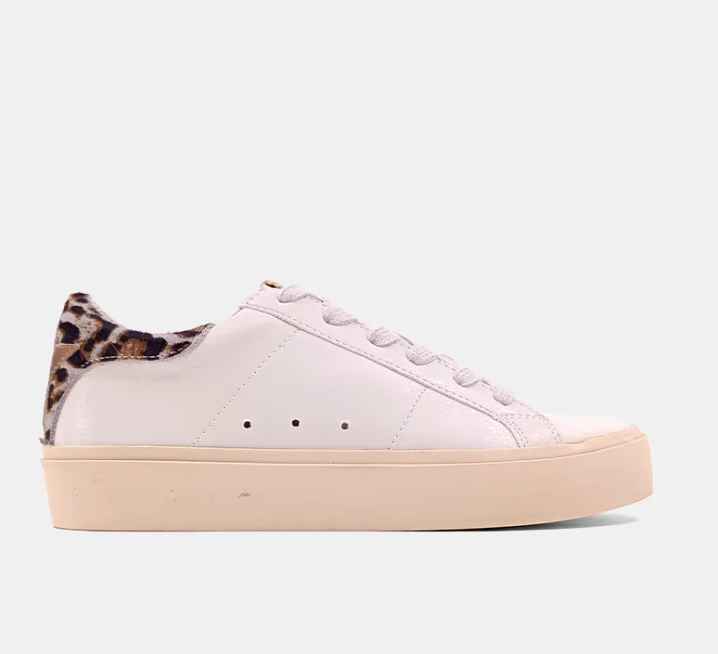 ShuShop Sienna Sneakers in Grey Leopard Hair