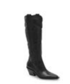 Dolce Vita Samsin Black Leather Tall Boot