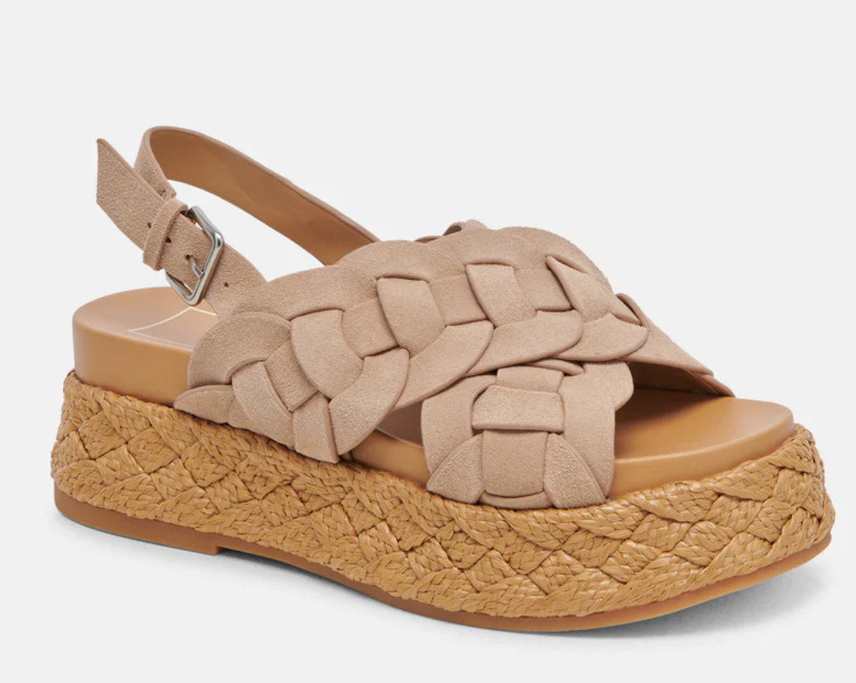 Dolce Vita Winder Sandals in Camel Suede