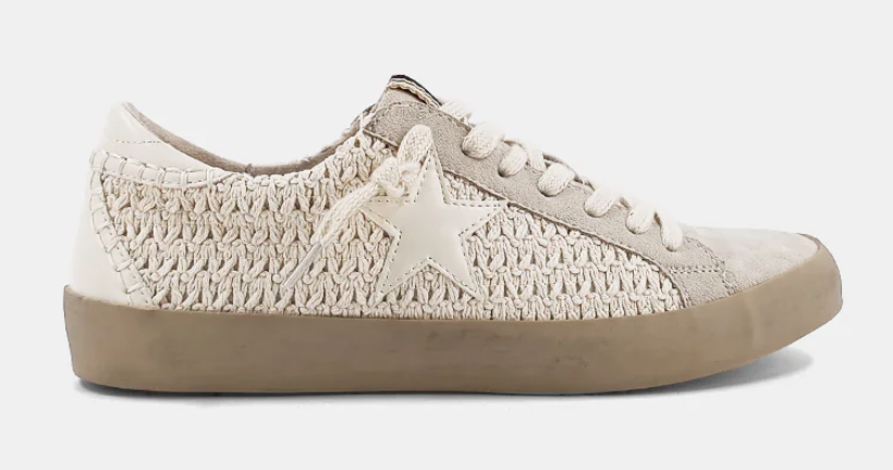 ShuShop Paula Woven Sneaker in Bone